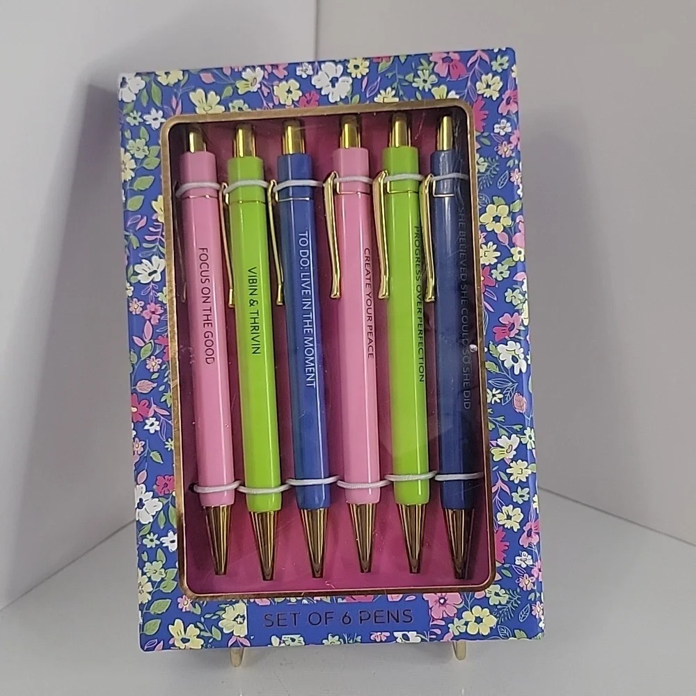 James Burke Collection Pens, Pack of 6, New-in-Pack